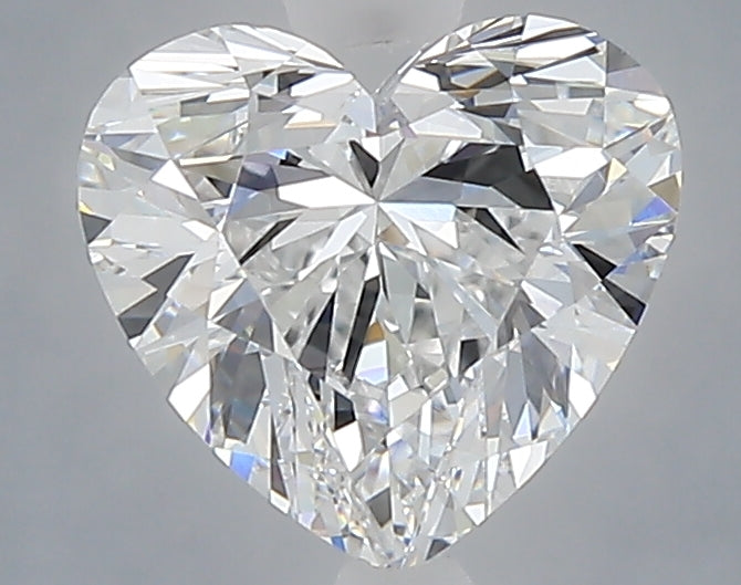 1.53 Carat Heart Shaped, Ideal Cut, D Color, VVS2 Clarity, IGI Certified Lab Grown Diamond