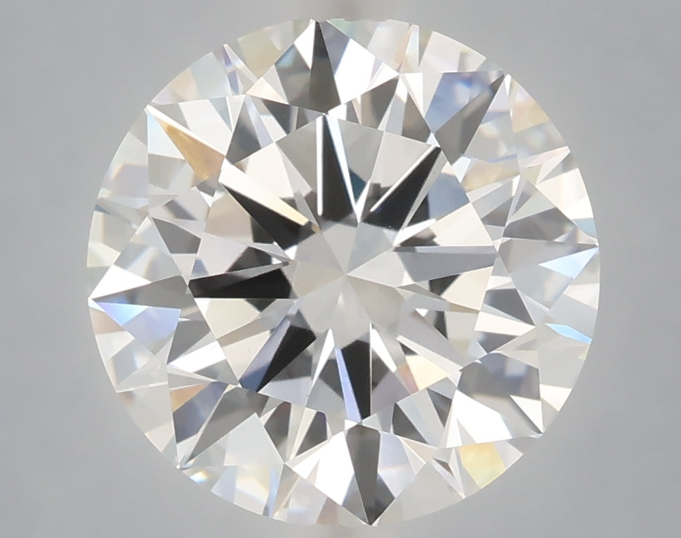5.03 Carat Round Shaped, Excellent Cut, F Color, VVS2 Clarity, IGI Certified Lab Grown Diamond