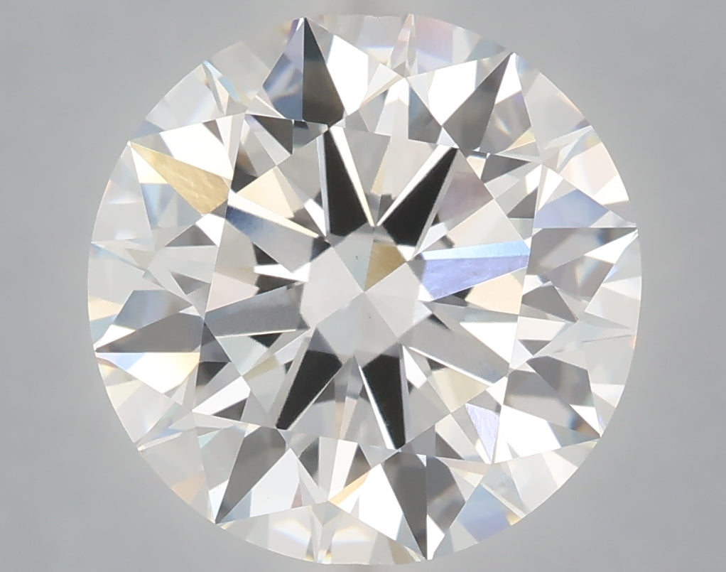 6.04 Carat Round Shaped, Ideal Cut, F Color, VVS2 Clarity, IGI Certified Lab Grown Diamond