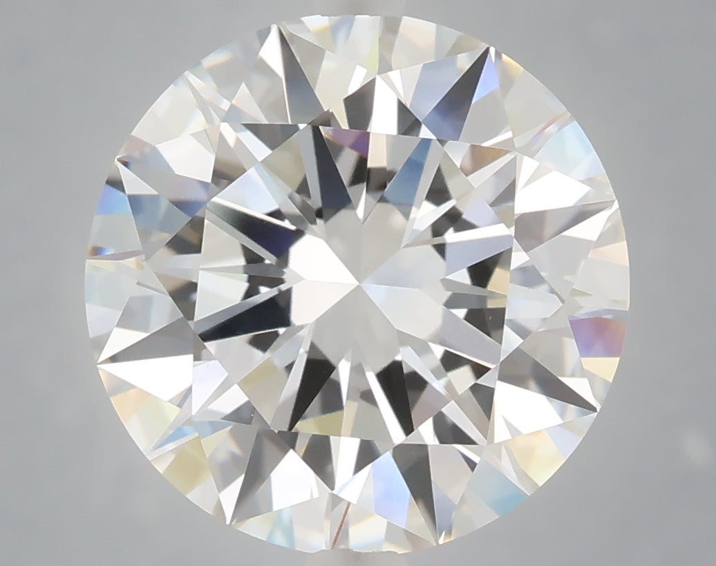 6.08 Carat Round Shaped, Excellent Cut, E Color, VVS2 Clarity, IGI Certified Lab Grown Diamond