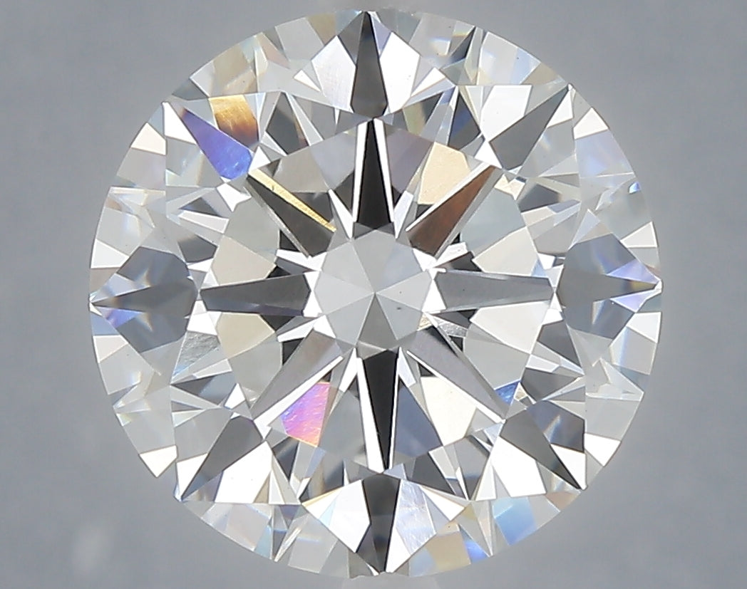 6.04 Carat Round Shaped, Excellent Cut, F Color, VS1 Clarity, IGI Certified Lab Grown Diamond