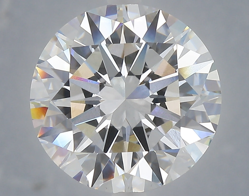 6.02 Carat Round Shaped, Excellent Cut, E Color, VS1 Clarity, IGI Certified Lab Grown Diamond
