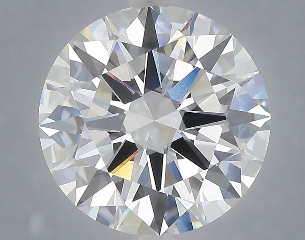 6.03 Carat Round Shaped, Excellent Cut, E Color, VVS2 Clarity, IGI Certified Lab Grown Diamond