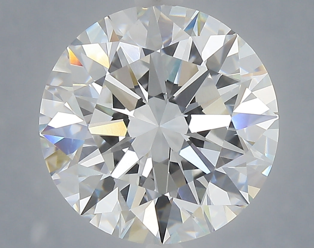 6.04 Carat Round Shaped, Excellent Cut, E Color, VVS2 Clarity, IGI Certified Lab Grown Diamond