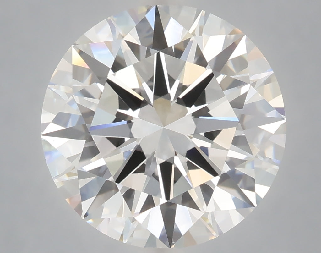 6.04 Carat Round Shaped, Excellent Cut, F Color, VVS2 Clarity, IGI Certified Lab Grown Diamond