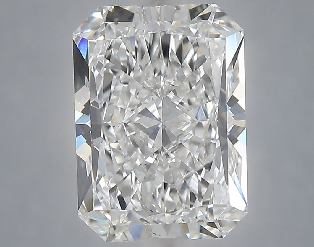 3.99 Carat Radiant Shaped, Ideal Cut, E Color, VS2 Clarity, IGI Certified Lab Grown Diamond