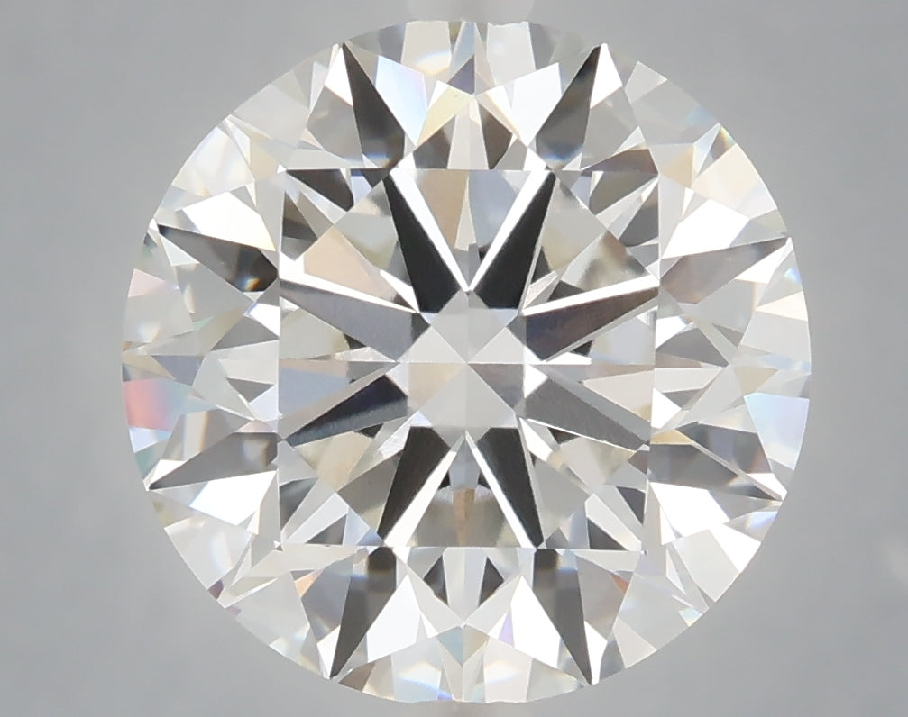 6.01 Carat Round Shaped, Excellent Cut, F Color, VVS2 Clarity, IGI Certified Lab Grown Diamond