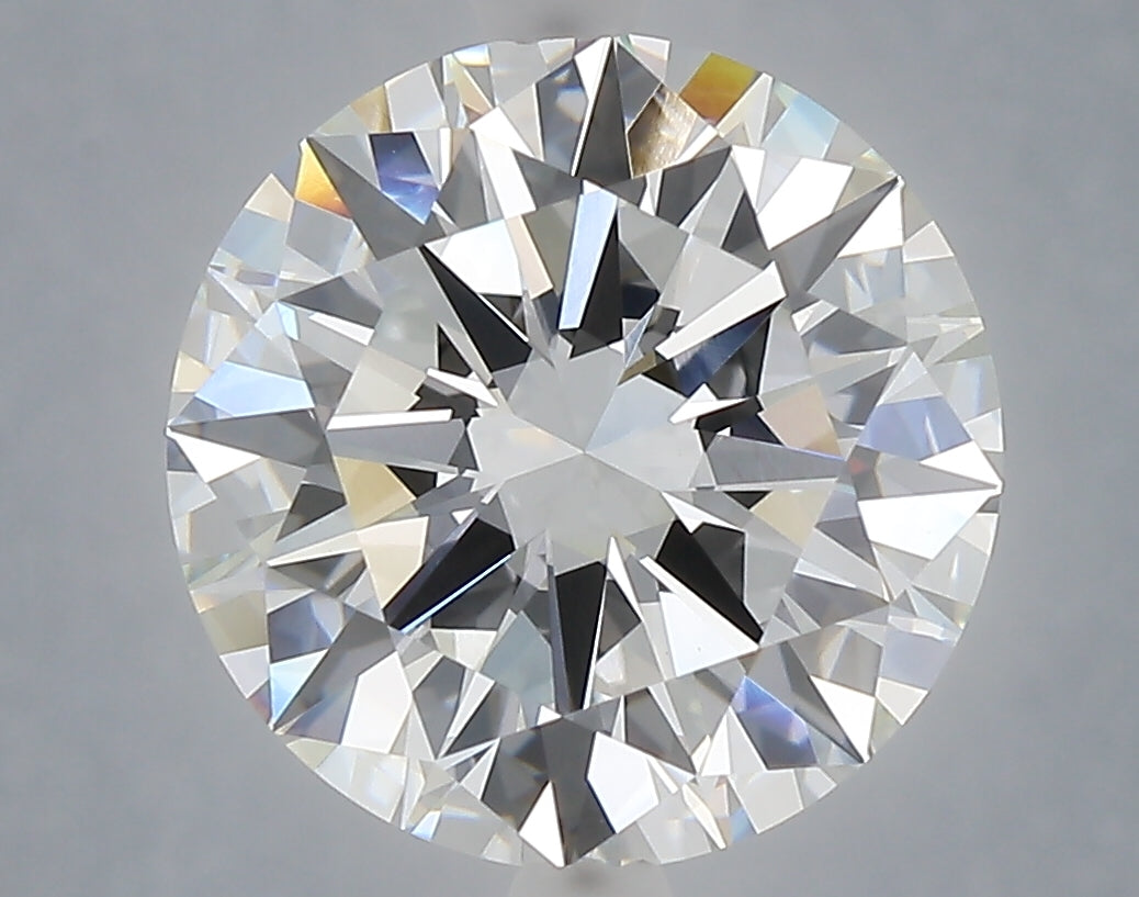 5.00 Carat Round Shaped, Excellent Cut, F Color, VVS2 Clarity, IGI Certified Lab Grown Diamond