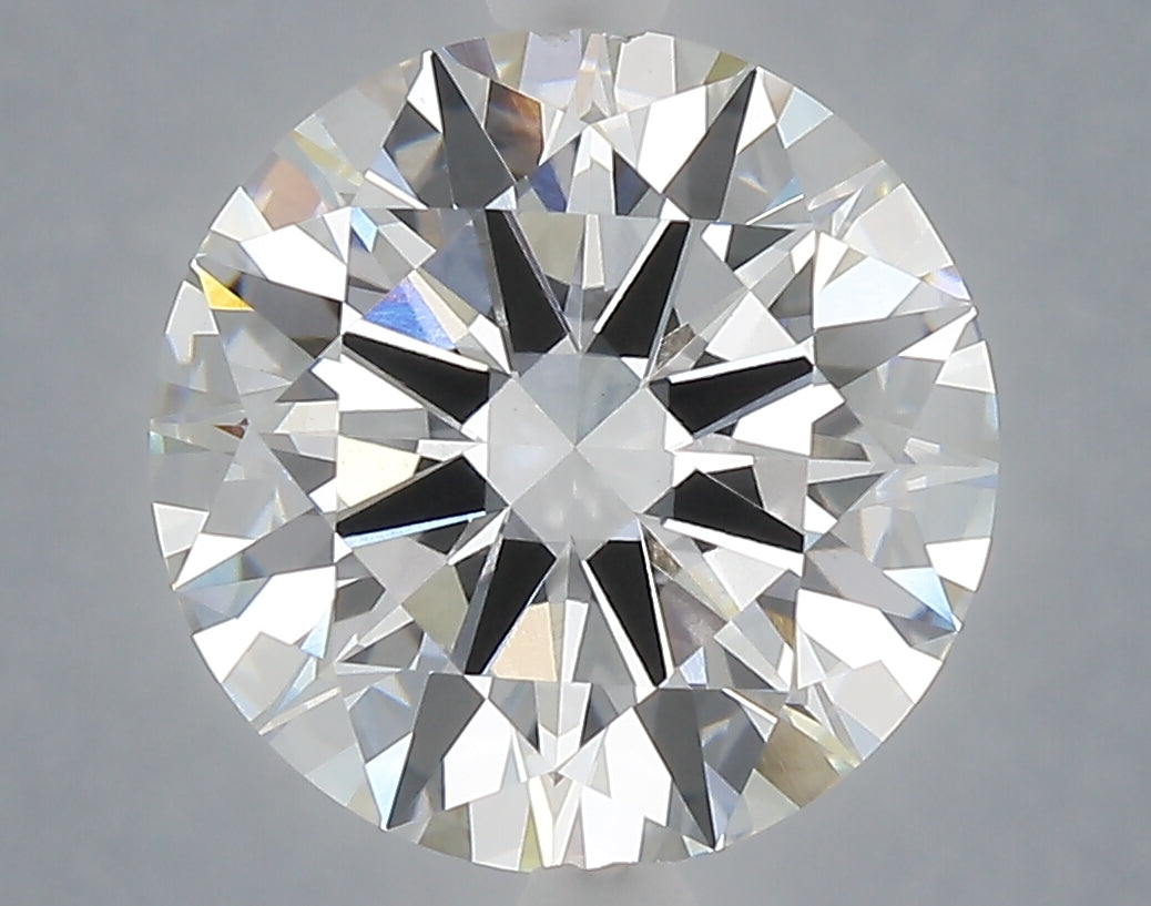 5.09 Carat Round Shaped, Ideal Cut, F Color, VVS2 Clarity, IGI Certified Lab Grown Diamond