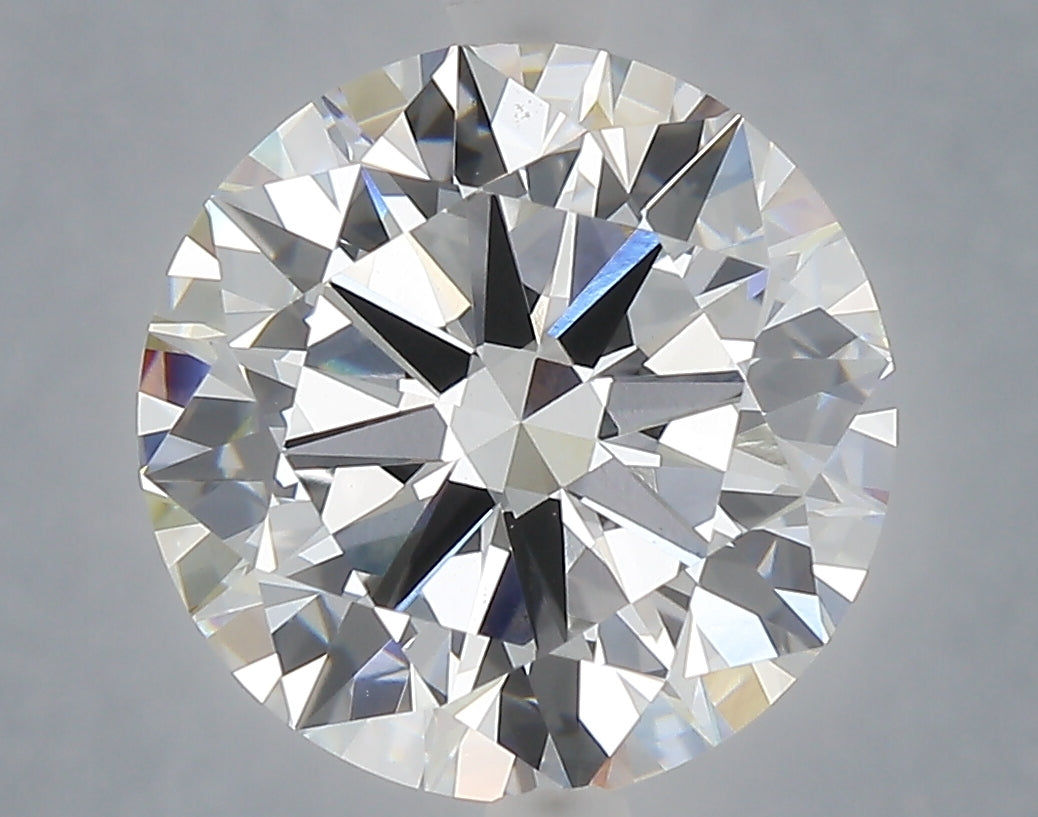 5.03 Carat Round Shaped, Excellent Cut, F Color, VVS2 Clarity, IGI Certified Lab Grown Diamond