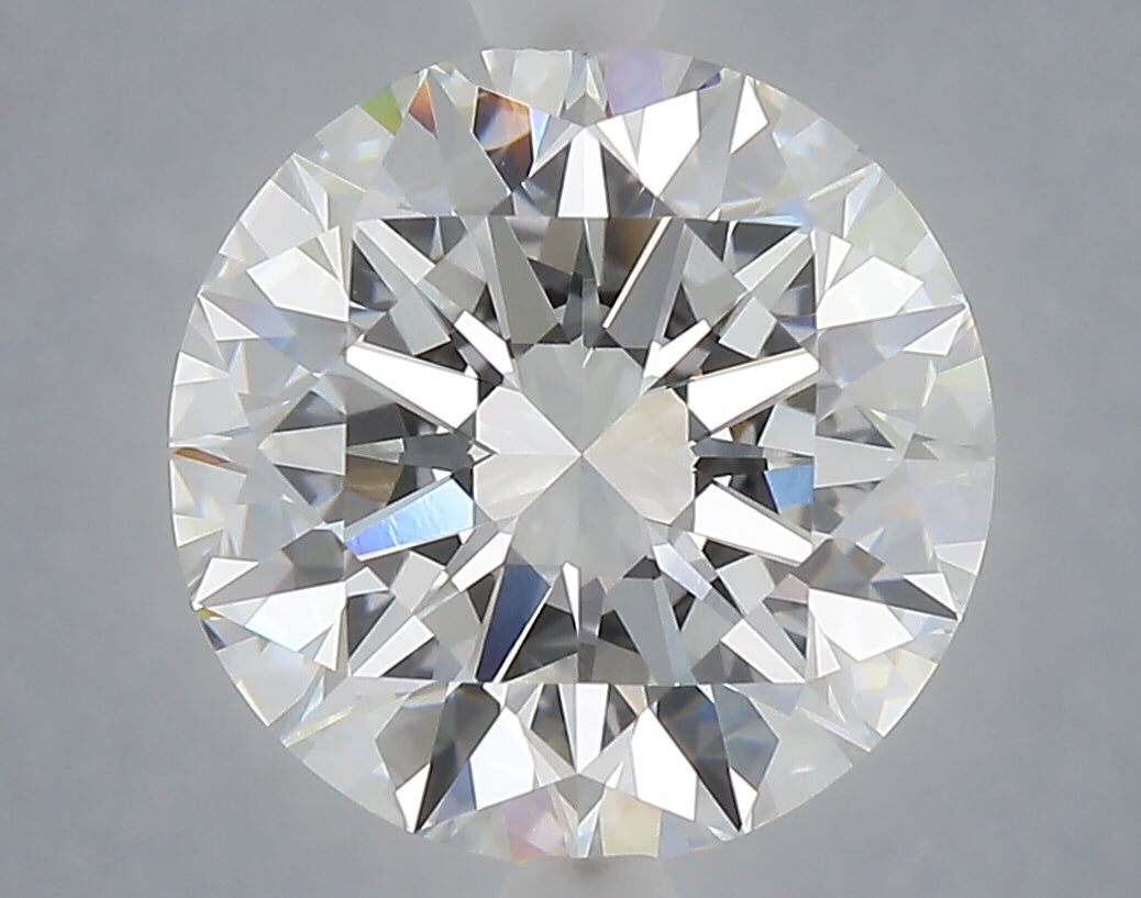 5.07 Carat Round Shaped, Excellent Cut, F Color, VVS2 Clarity, IGI Certified Lab Grown Diamond