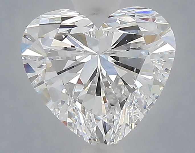 1.58 Carat Heart Shaped, Very Good Cut, D Color, VVS2 Clarity, IGI Certified Lab Grown Diamond