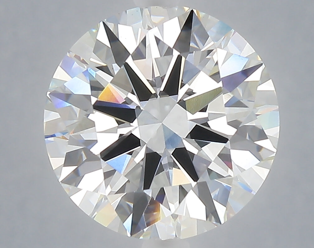 5.03 Carat Round Shaped, Excellent Cut, F Color, VVS2 Clarity, IGI Certified Lab Grown Diamond