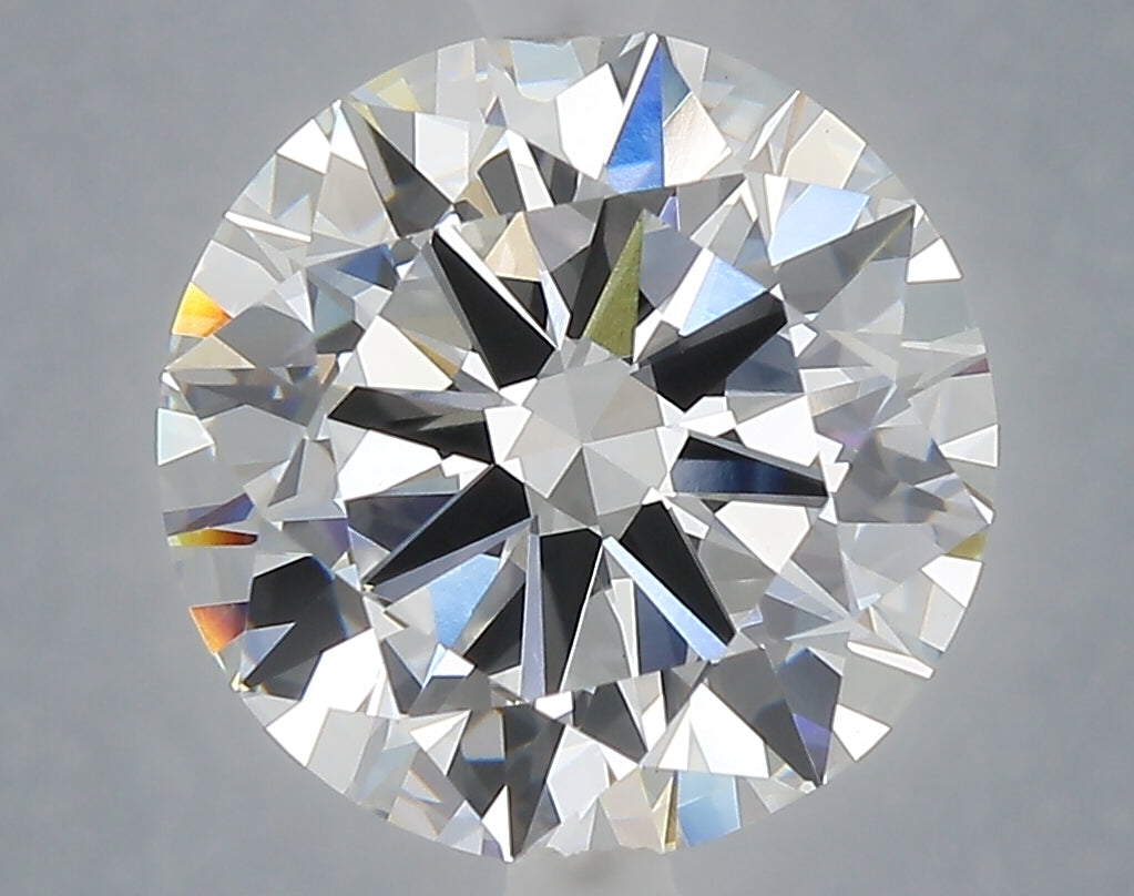 5.00 Carat Round Shaped, Excellent Cut, F Color, VVS2 Clarity, IGI Certified Lab Grown Diamond