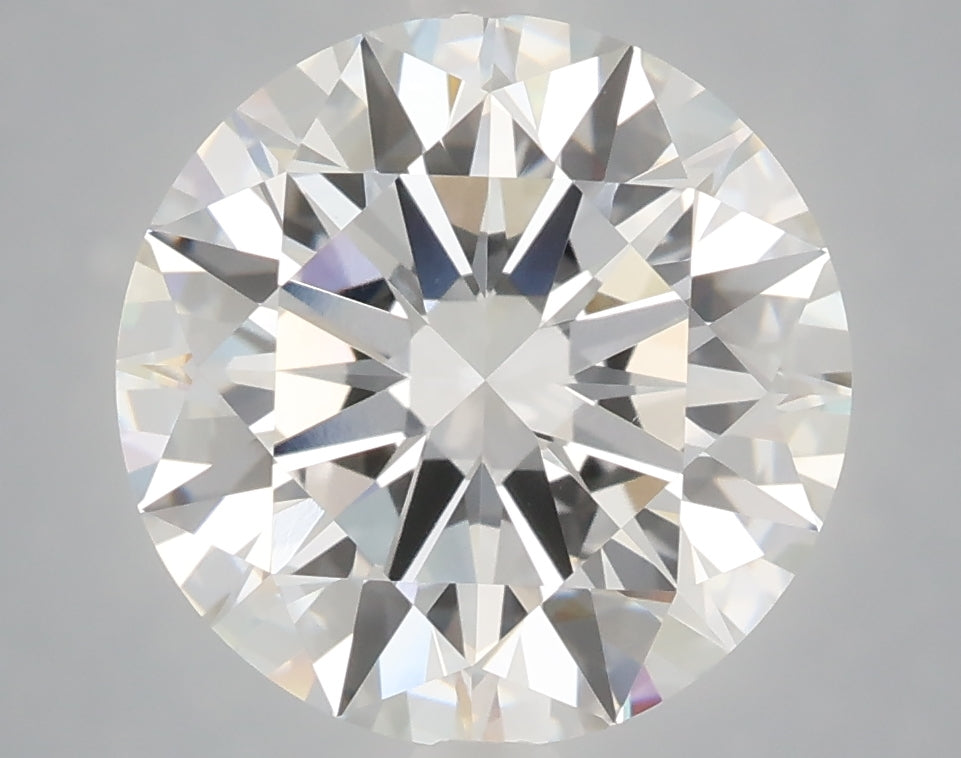5.03 Carat Round Shaped, Ideal Cut, F Color, VVS2 Clarity, IGI Certified Lab Grown Diamond