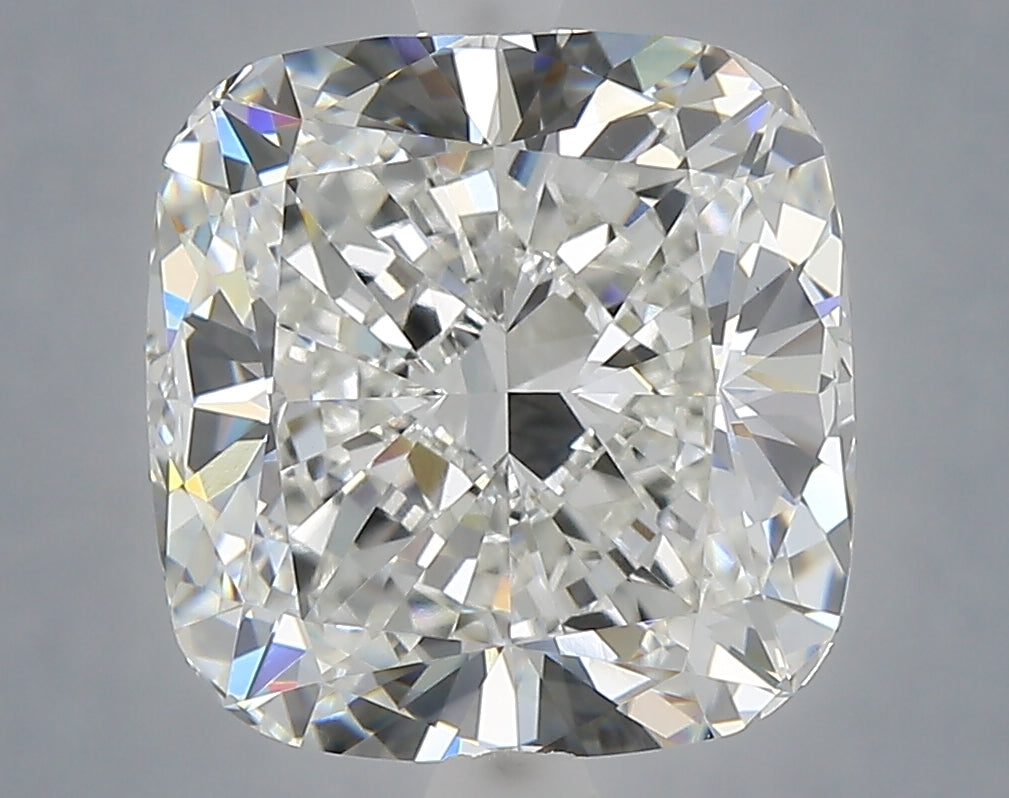 6.05 Carat Cushion Shaped, Ideal Cut, F Color, VVS2 Clarity, IGI Certified Lab Grown Diamond