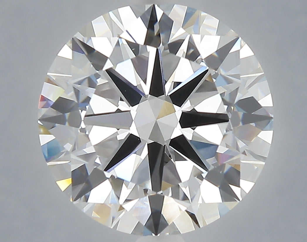 6.00 Carat Round Shaped, Excellent Cut, F Color, VVS2 Clarity, IGI Certified Lab Grown Diamond