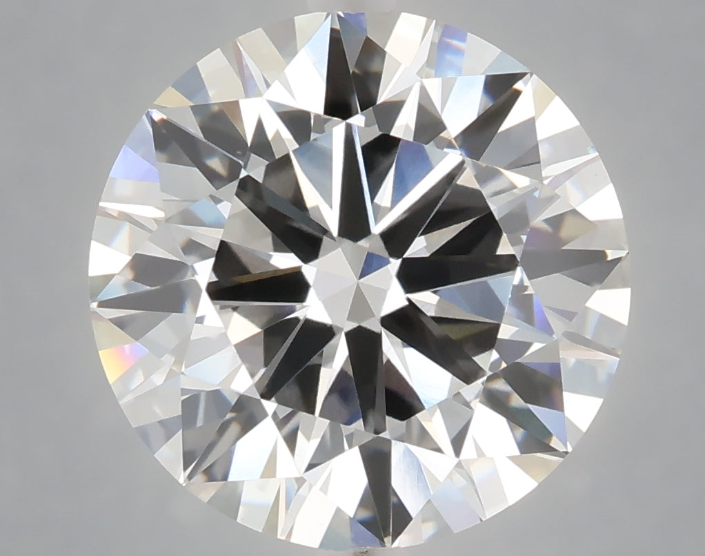 6.03 Carat Round Shaped, Excellent Cut, F Color, VVS2 Clarity, IGI Certified Lab Grown Diamond