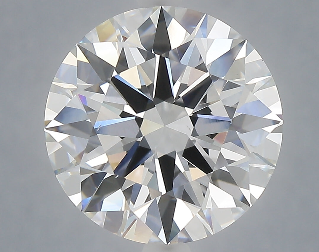 6.01 Carat Round Shaped, Ideal Cut, F Color, VS1 Clarity, IGI Certified Lab Grown Diamond