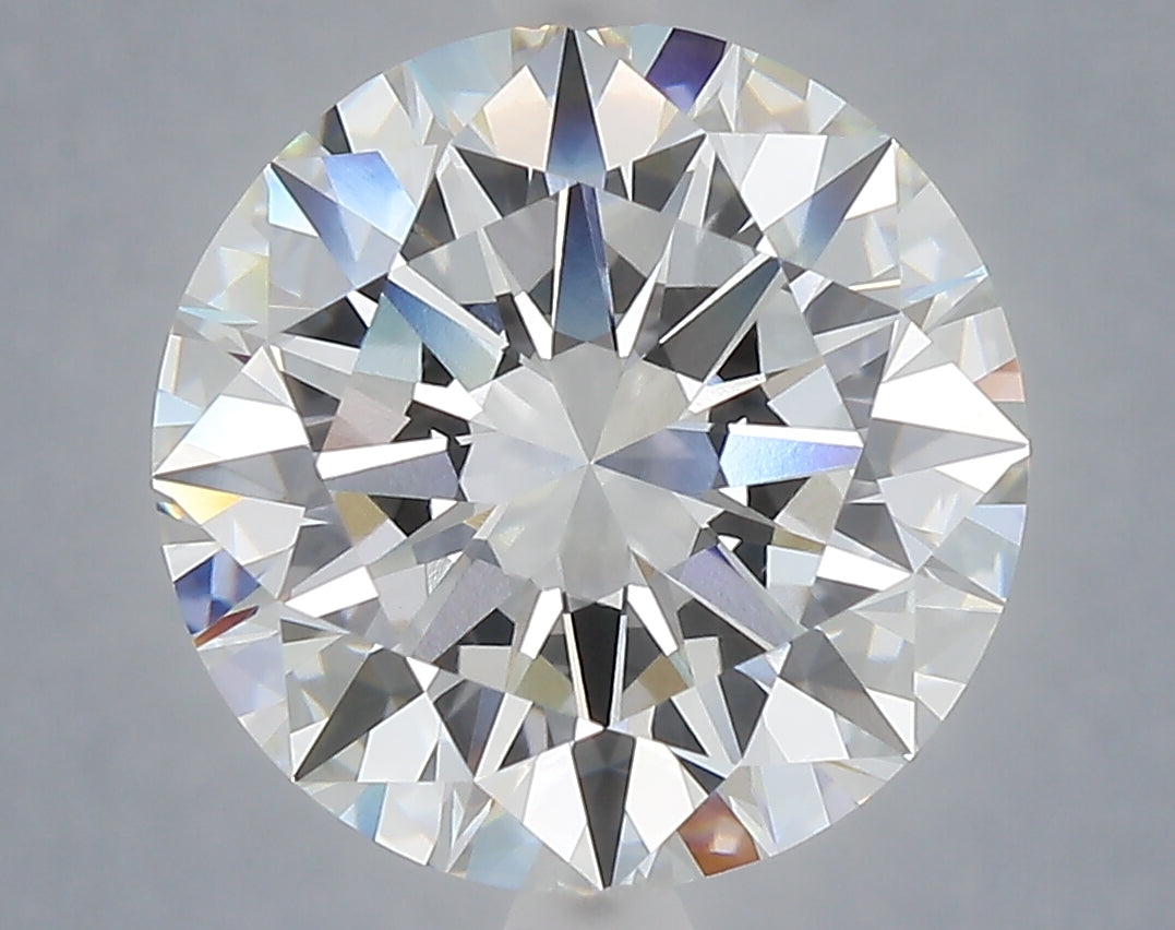 6.00 Carat Round Shaped, Excellent Cut, F Color, VVS2 Clarity, IGI Certified Lab Grown Diamond
