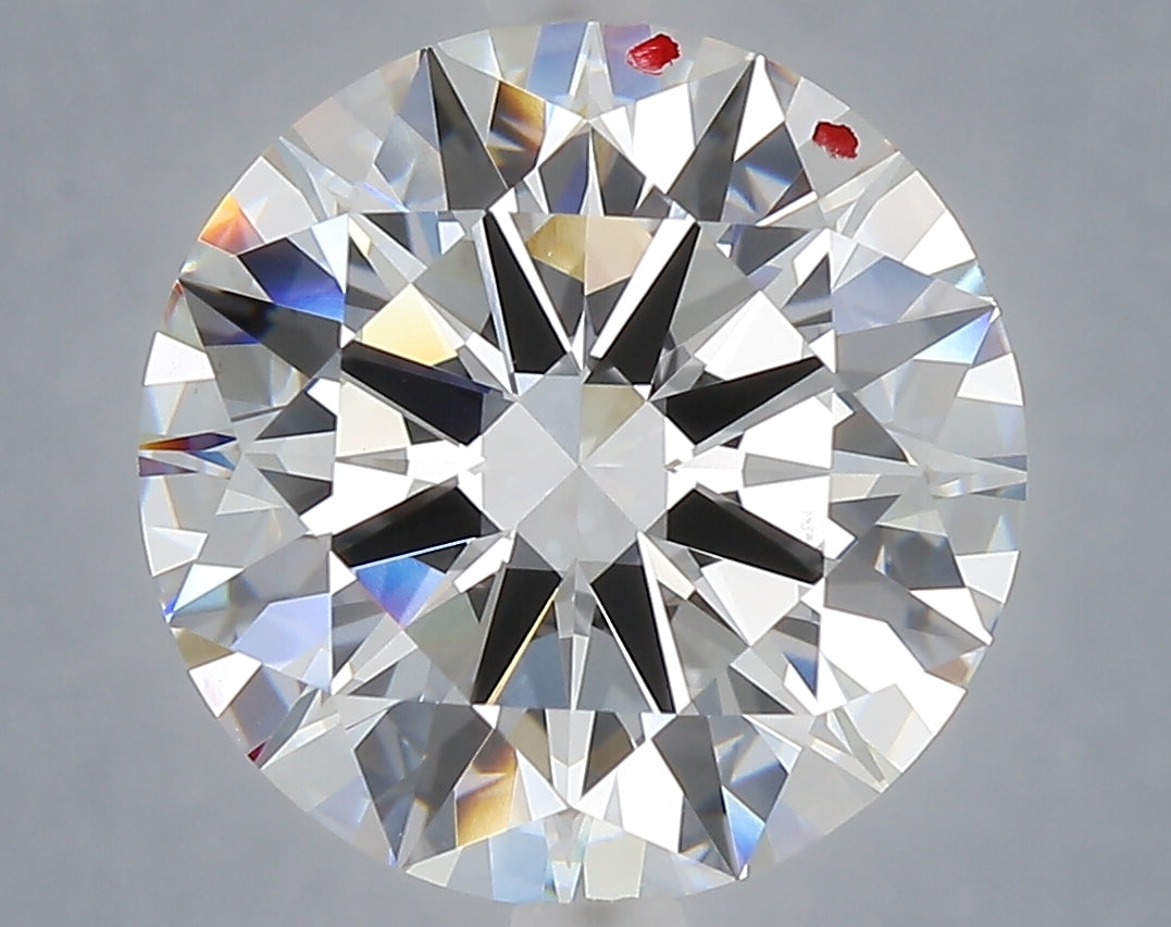 6.23 Carat Round Shaped, Excellent Cut, E Color, VVS2 Clarity, IGI Certified Lab Grown Diamond