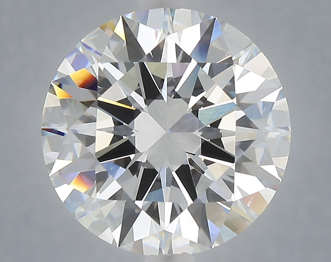 6.01 Carat Round Shaped, Excellent Cut, E Color, VVS2 Clarity, IGI Certified Lab Grown Diamond