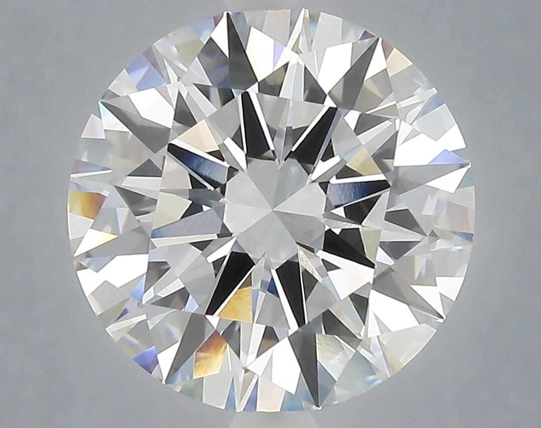6.07 Carat Round Shaped, Ideal Cut, E Color, VVS2 Clarity, IGI Certified Lab Grown Diamond