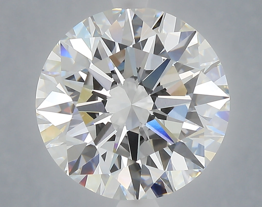 6.02 Carat Round Shaped, Excellent Cut, E Color, VVS2 Clarity, IGI Certified Lab Grown Diamond