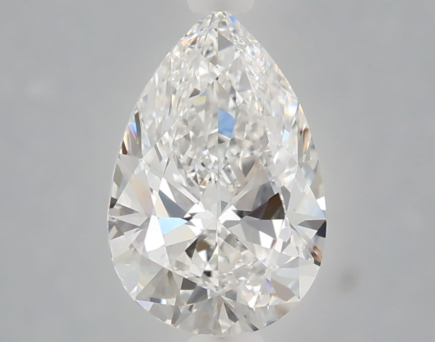 1.54 Carat Pear Shaped, Ideal Cut, E Color, VVS2 Clarity, IGI Certified Lab Grown Diamond