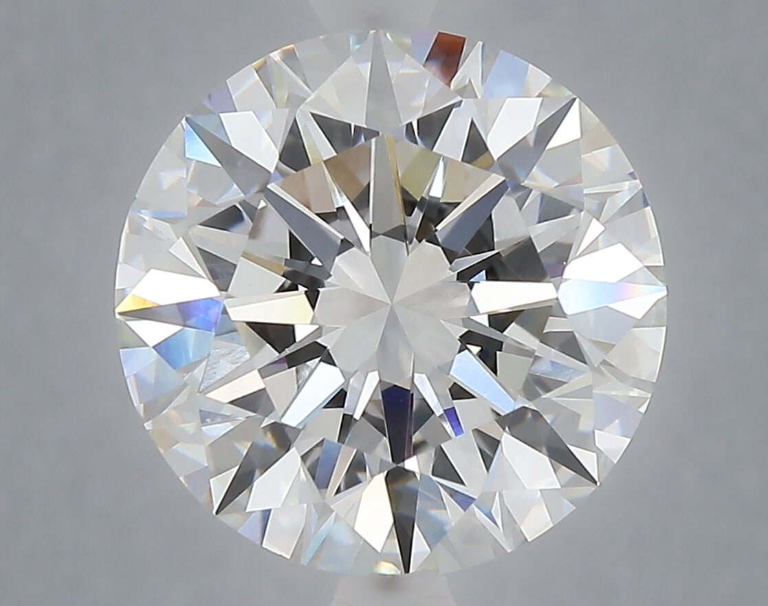 6.04 Carat Round Shaped, Ideal Cut, E Color, VS1 Clarity, IGI Certified Lab Grown Diamond