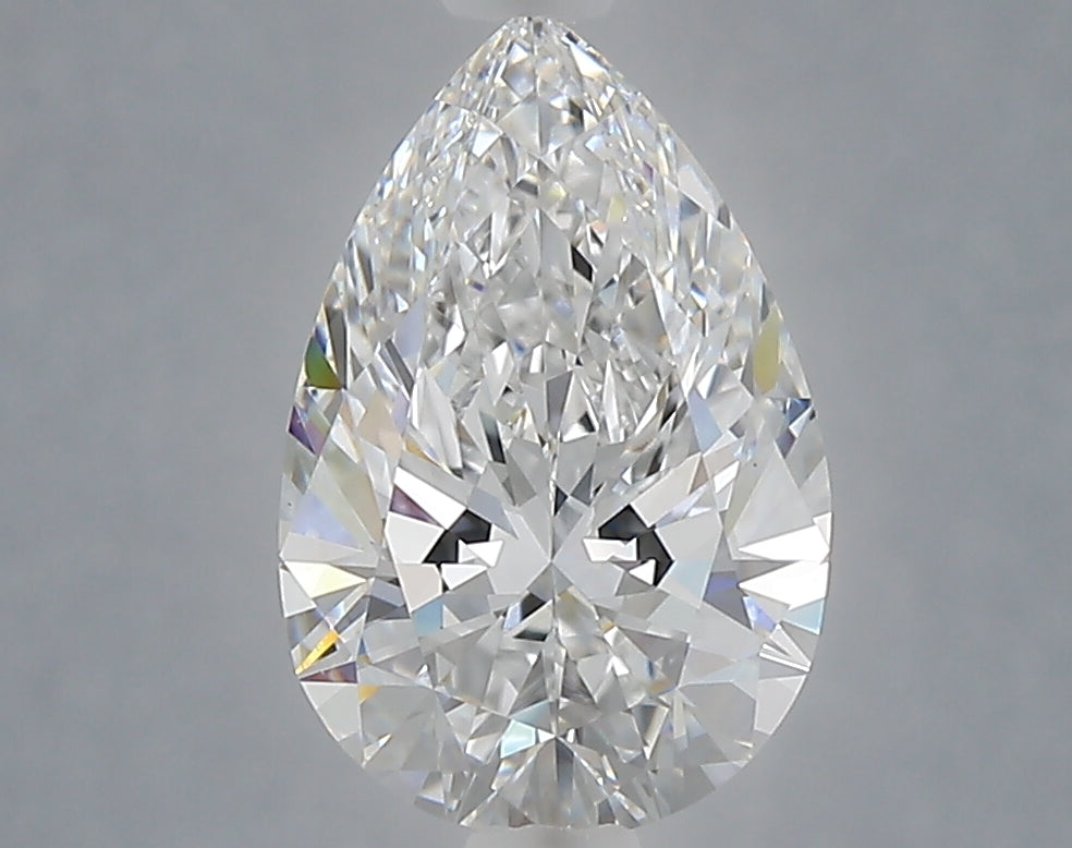 2.08 Carat Pear Shaped, Ideal Cut, D Color, VVS2 Clarity, IGI Certified Lab Grown Diamond