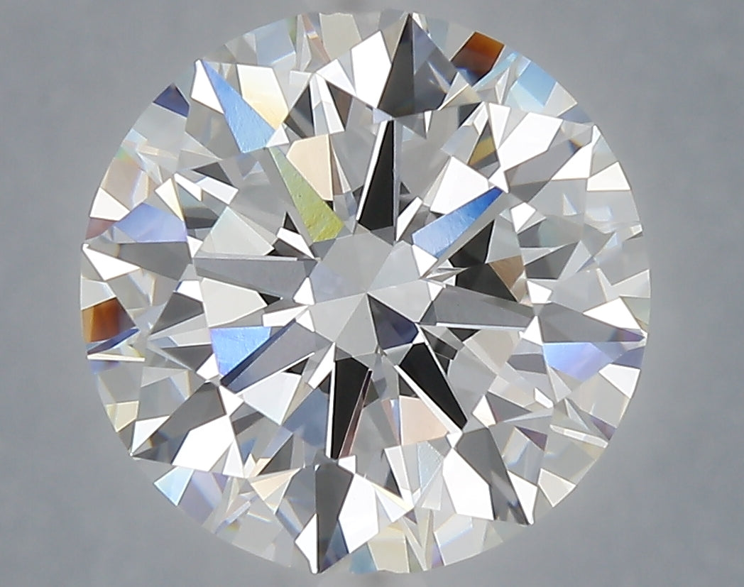 6.04 Carat Round Shaped, Excellent Cut, E Color, VVS2 Clarity, IGI Certified Lab Grown Diamond