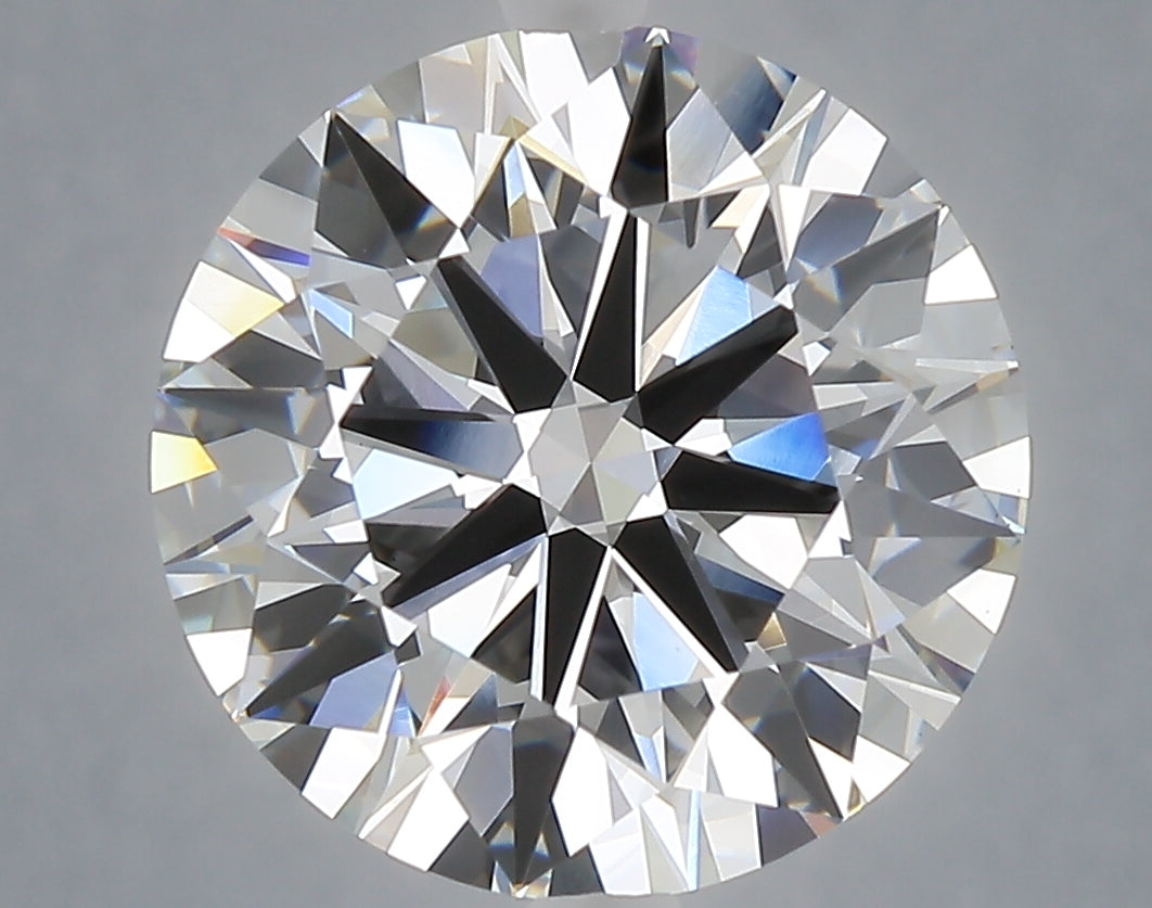 6.01 Carat Round Shaped, Ideal Cut, E Color, VVS2 Clarity, IGI Certified Lab Grown Diamond