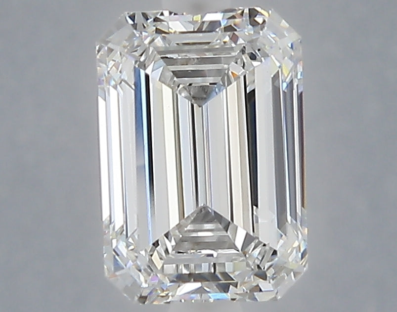 2.02 Carat Emerald Shaped, Ideal Cut, E Color, VVS2 Clarity, IGI Certified Lab Grown Diamond