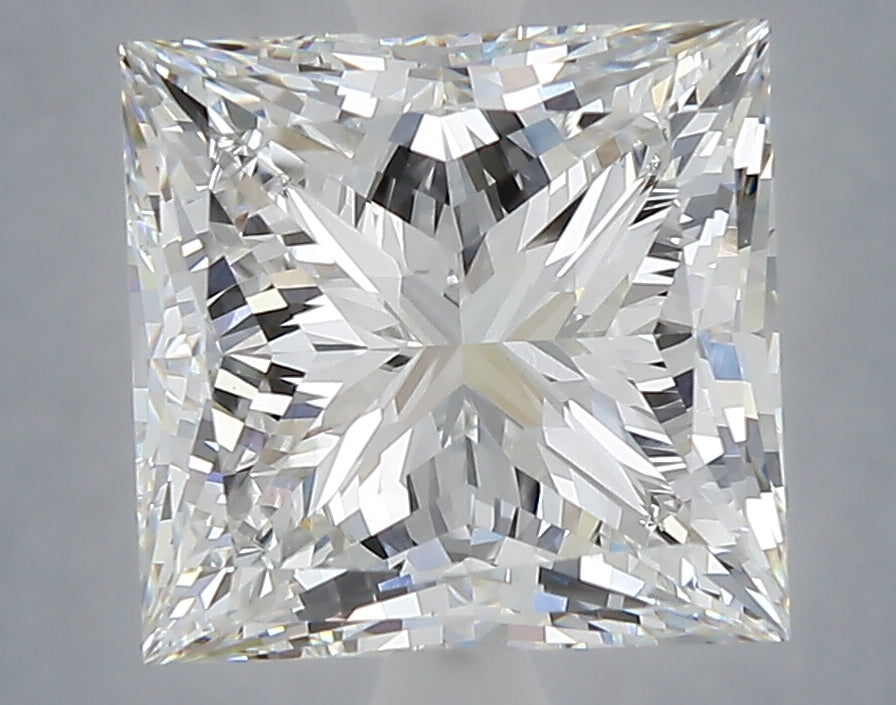 5.01 Carat Princess Shaped, Excellent Cut, E Color, VS1 Clarity, IGI Certified Lab Grown Diamond