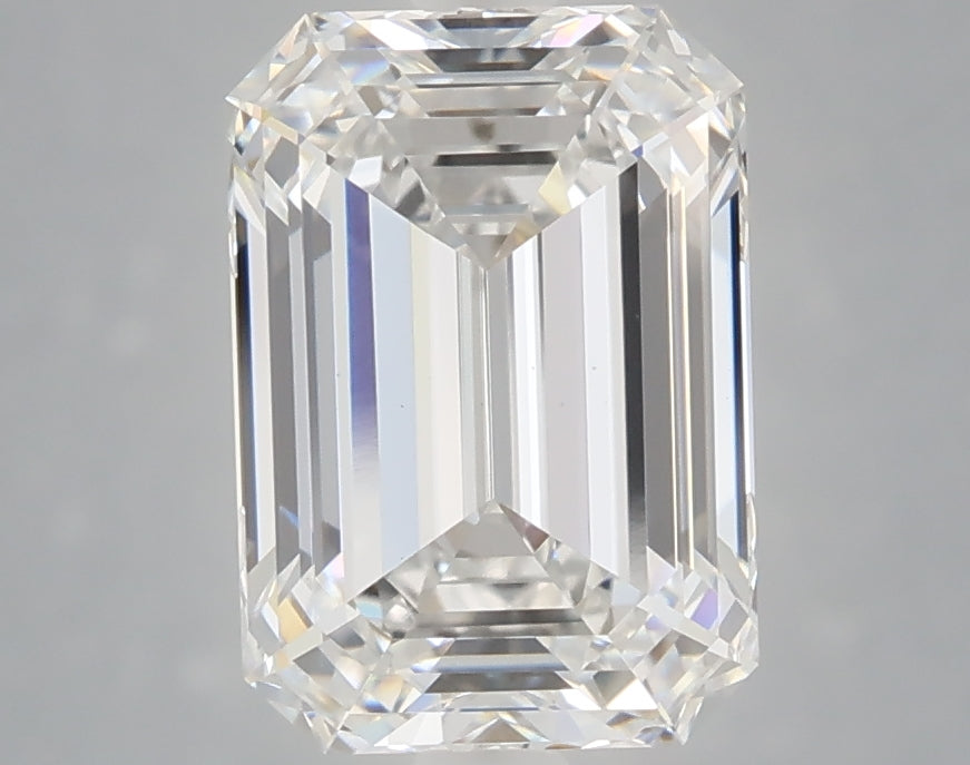 3.08 Carat Emerald Shaped, Ideal Cut, E Color, VS1 Clarity, IGI Certified Lab Grown Diamond
