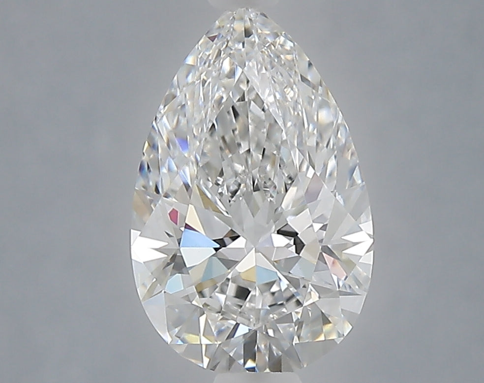 1.59 Carat Pear Shaped, Ideal Cut, D Color, VVS2 Clarity, IGI Certified Lab Grown Diamond