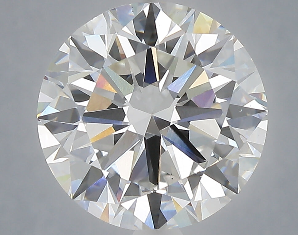 5.00 Carat Round Shaped, Excellent Cut, F Color, VS1 Clarity, IGI Certified Lab Grown Diamond