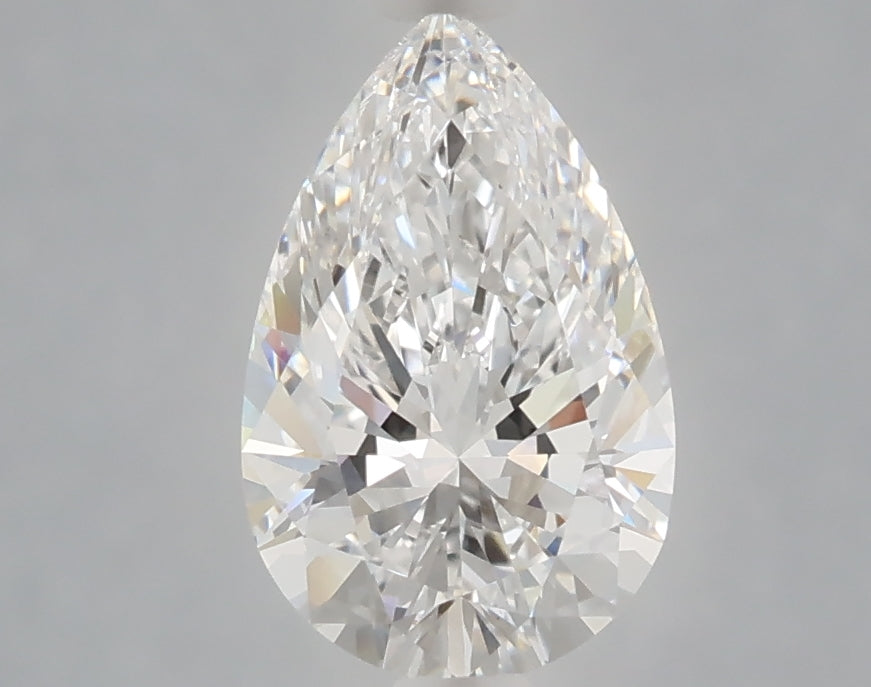 1.58 Carat Pear Shaped, Ideal Cut, D Color, VVS2 Clarity, IGI Certified Lab Grown Diamond