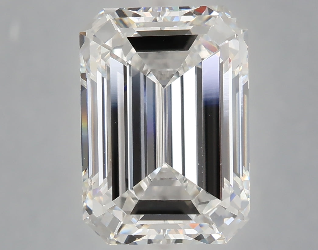 5.26 Carat Emerald Shaped, Ideal Cut, E Color, VVS2 Clarity, IGI Certified Lab Grown Diamond