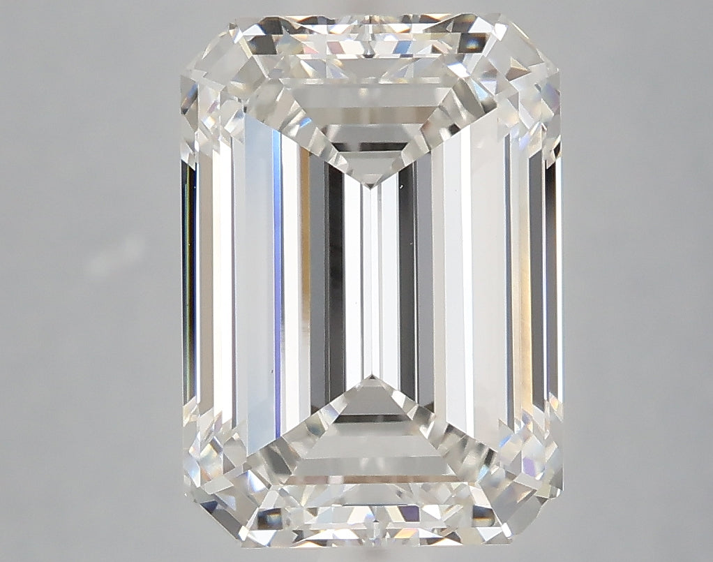 5.01 Carat Emerald Shaped, Ideal Cut, E Color, VS1 Clarity, IGI Certified Lab Grown Diamond