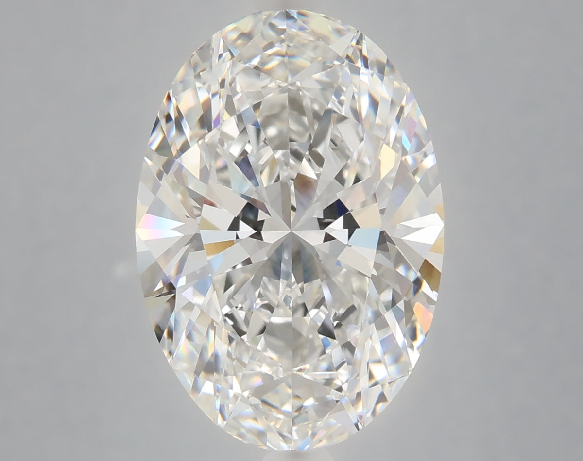 6.40 Carat Oval Shaped, Ideal Cut, E Color, VVS2 Clarity, IGI Certified Lab Grown Diamond