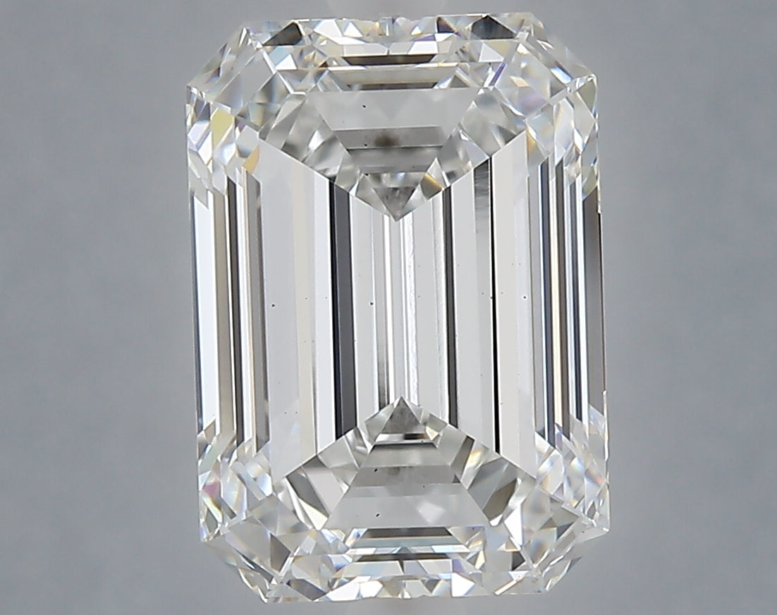 4.27 Carat Emerald Shaped, Ideal Cut, E Color, VS2 Clarity, IGI Certified Lab Grown Diamond