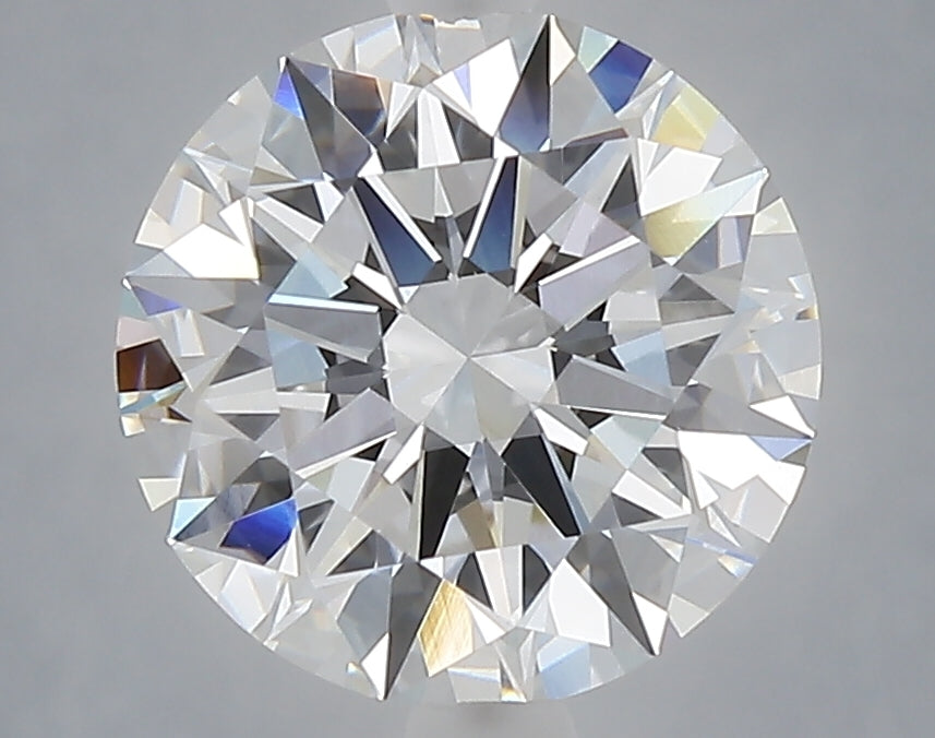 3.07 Carat Round Shaped, Ideal Cut, E Color, VVS2 Clarity, IGI Certified Lab Grown Diamond