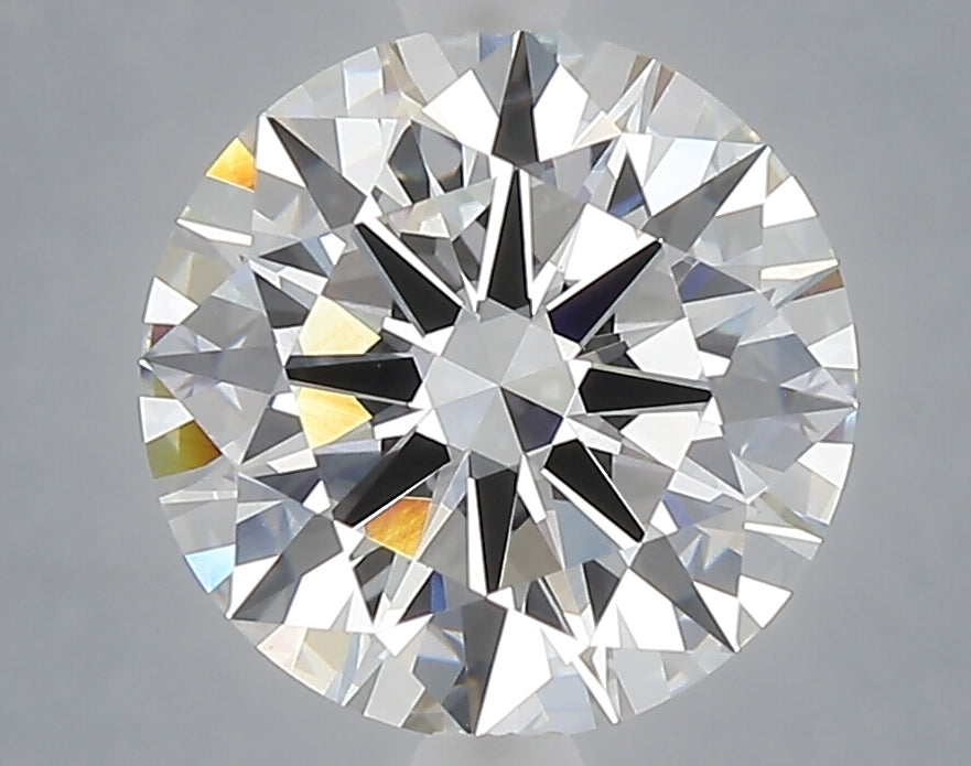 3.09 Carat Round Shaped, Ideal Cut, E Color, VVS2 Clarity, IGI Certified Lab Grown Diamond
