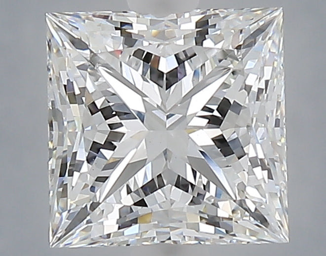 2.09 Carat Princess Shaped, Ideal Cut, D Color, VVS2 Clarity, IGI Certified Lab Grown Diamond