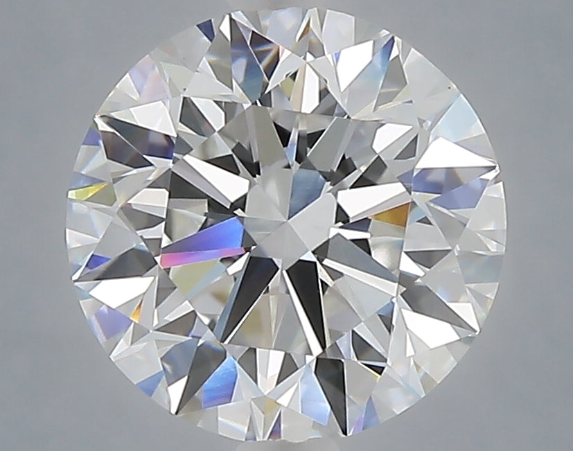 3.07 Carat Round Shaped, Excellent Cut, E Color, VVS2 Clarity, IGI Certified Lab Grown Diamond