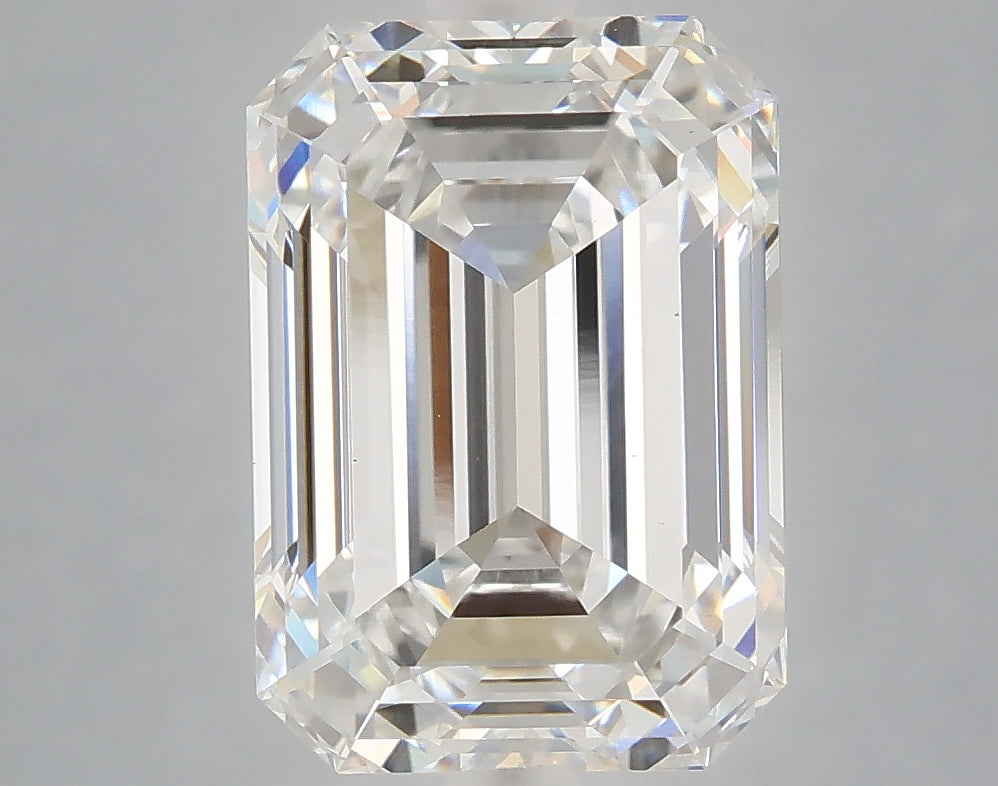 5.23 Carat Emerald Shaped, Ideal Cut, E Color, VVS2 Clarity, IGI Certified Lab Grown Diamond