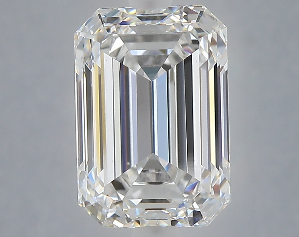 4.01 Carat Emerald Shaped, Ideal Cut, E Color, VVS2 Clarity, IGI Certified Lab Grown Diamond