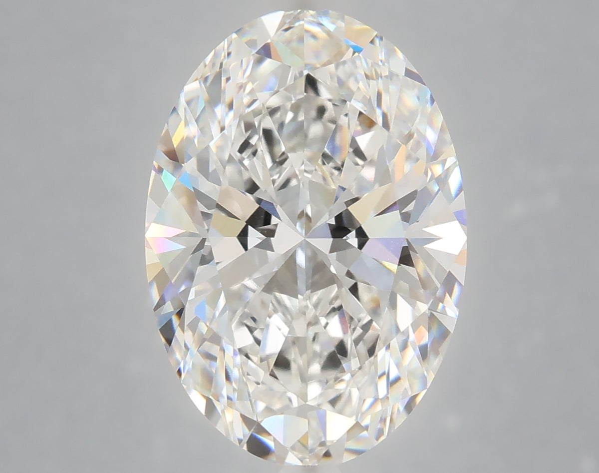 6.42 Carat Oval Shaped, Ideal Cut, F Color, VVS2 Clarity, IGI Certified Lab Grown Diamond